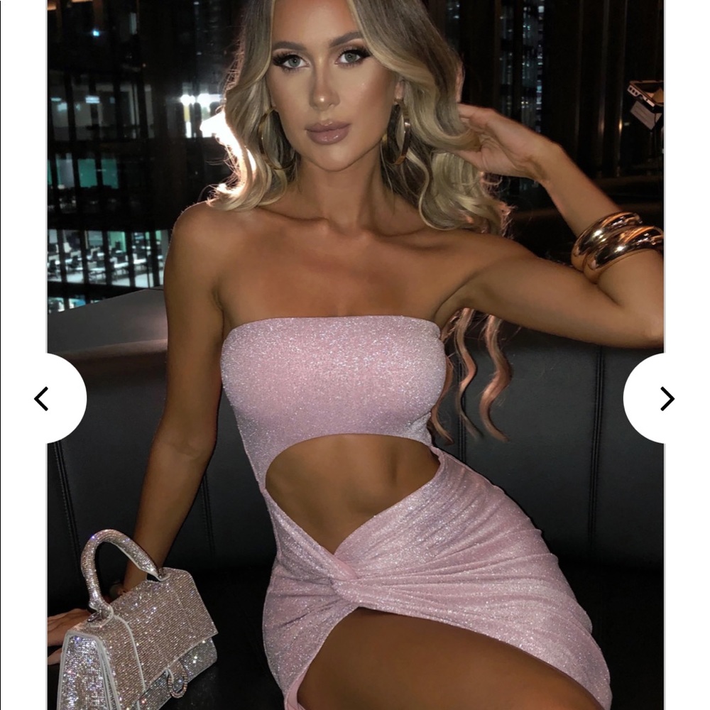 Sparkly pink dress